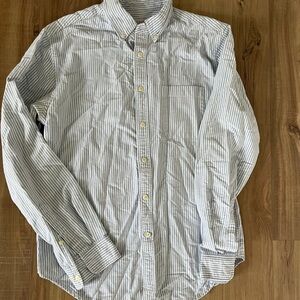 Merona Men's Blue Striped Button Down Shirt